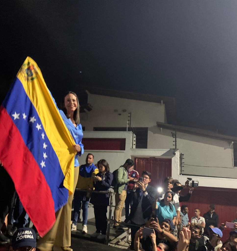 María Corina Machado, agradece a Venezuela
