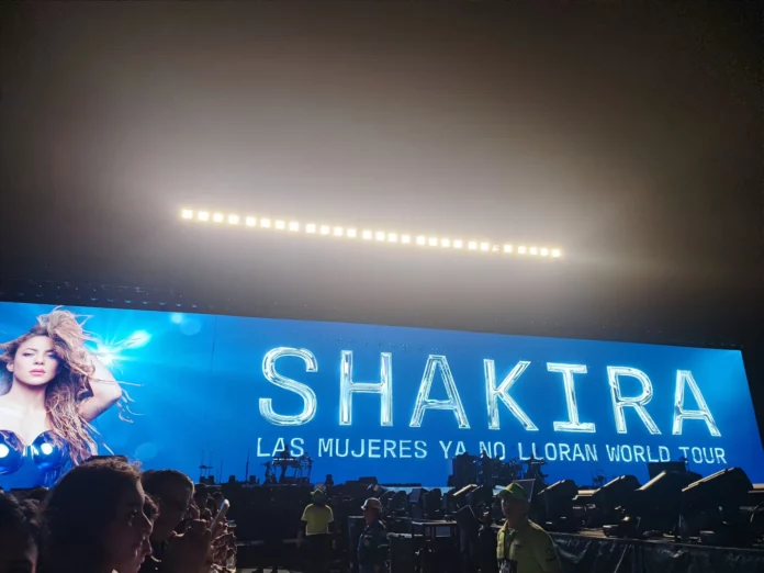 Shakira en el concierto en Barranquilla.